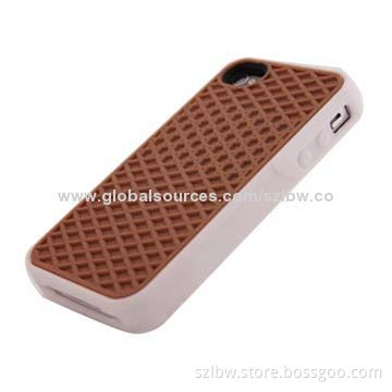 2014 New Fashionable OEM Vans Waffle Silicone Case Cover for iPhone 4, 4S, 20 Colors